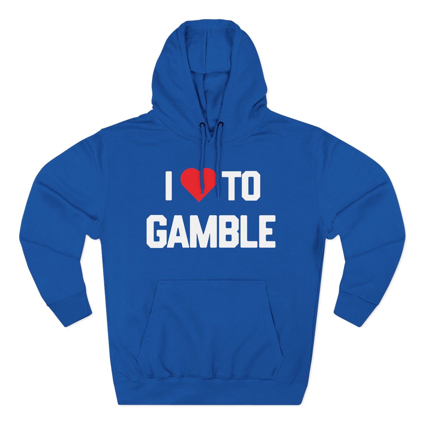I Love to Gamble — Premium 3-Panel Fleece Hoodie