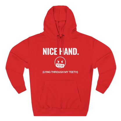 Nice Hand — Premium 3-Panel Fleece Hoodie