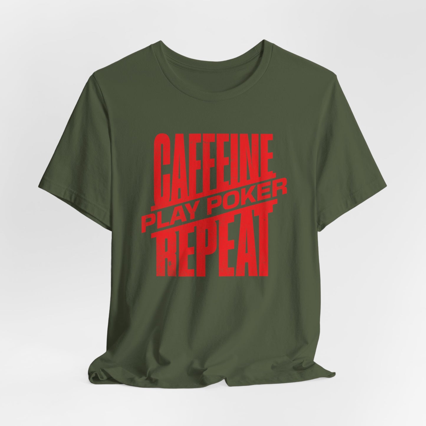 Caffeine, Play Cards, Repeat T-Shirt