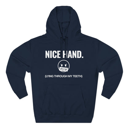 Nice Hand — Premium 3-Panel Fleece Hoodie