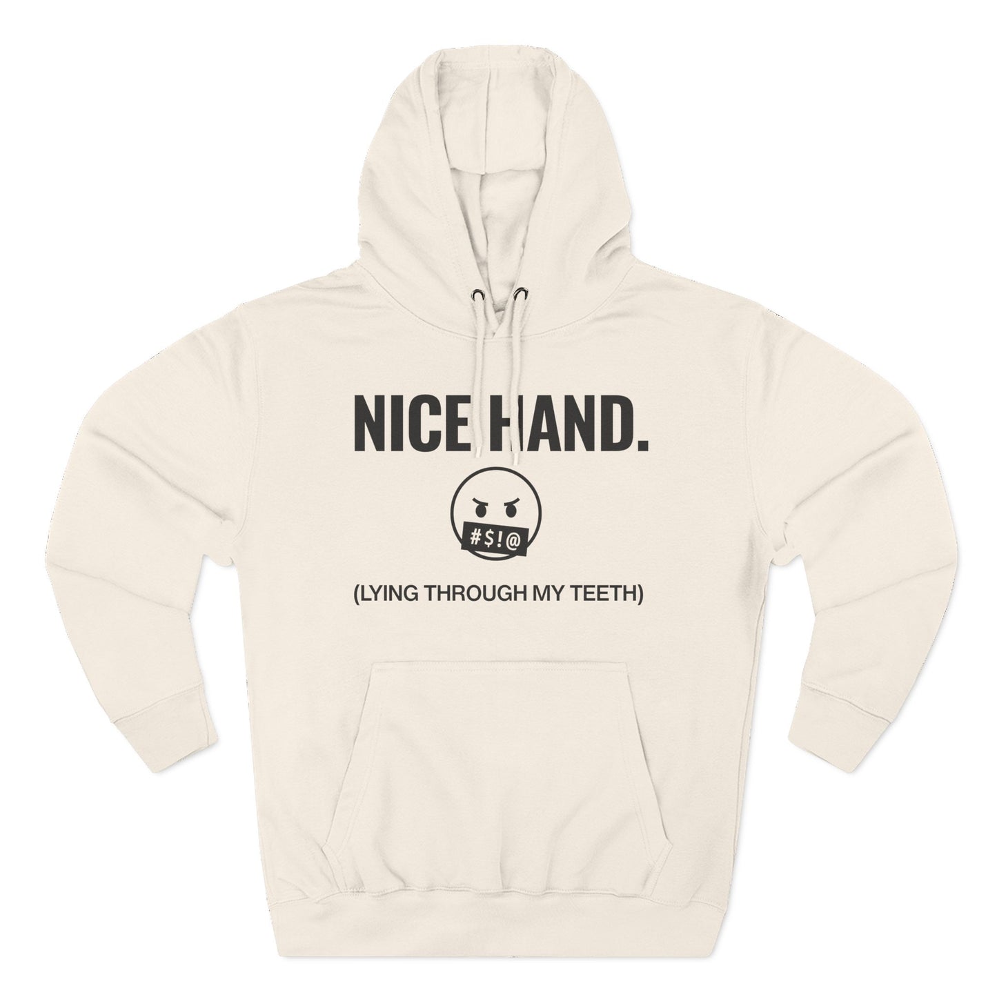 Nice Hand — Premium 3-Panel Fleece Hoodie
