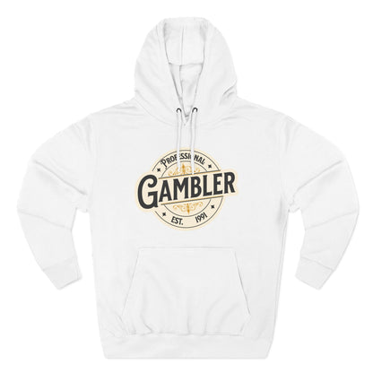 Personalized EST Date(your choice): Professional Gambler Three-Panel Fleece Hoodie