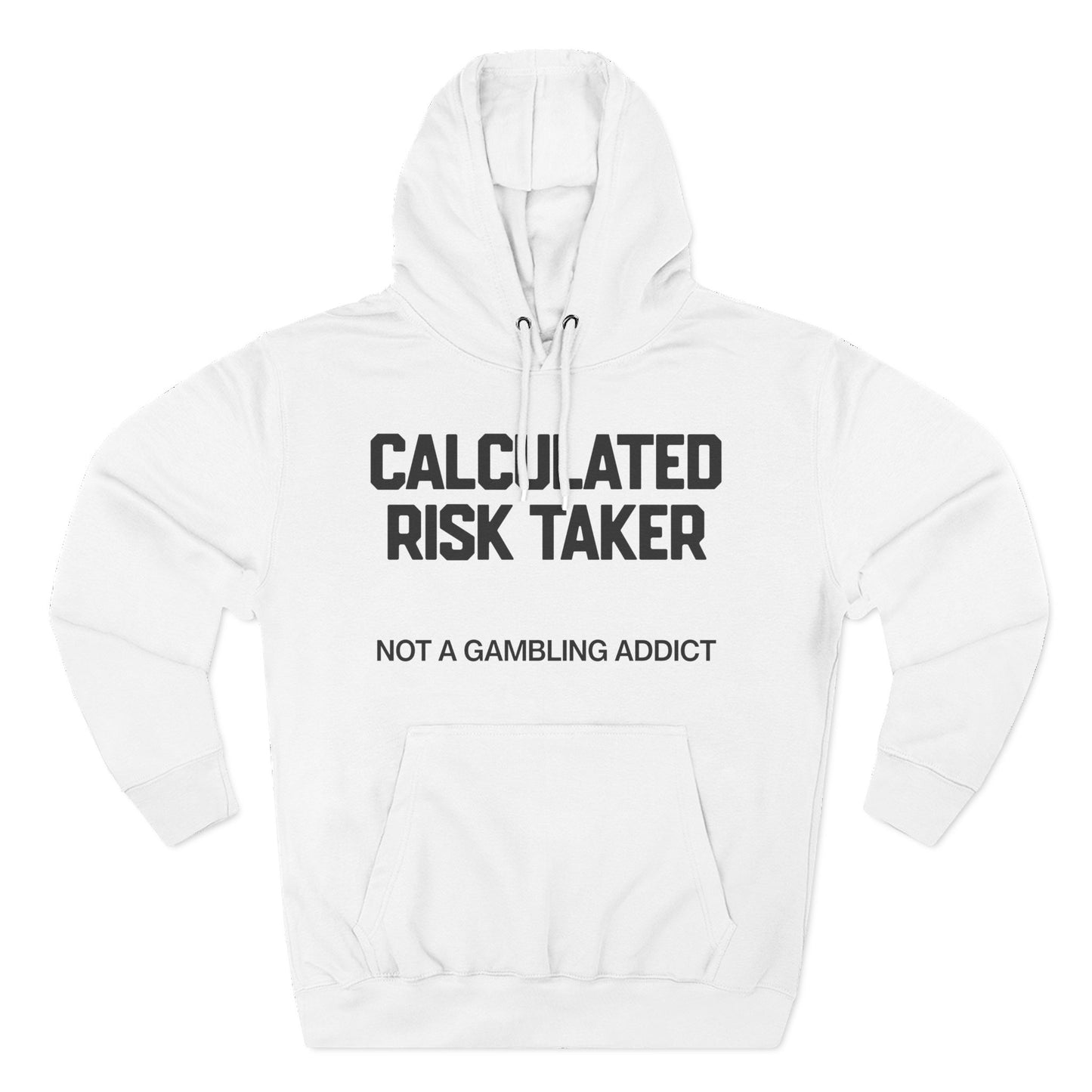 Calculated Risk Taker — Premium 3-Panel Fleece Hoodie