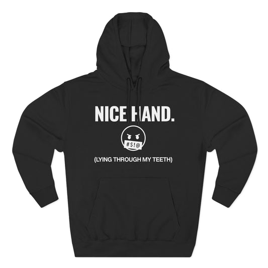 Nice Hand — Premium 3-Panel Fleece Hoodie