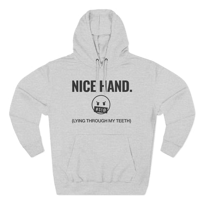 Nice Hand — Premium 3-Panel Fleece Hoodie